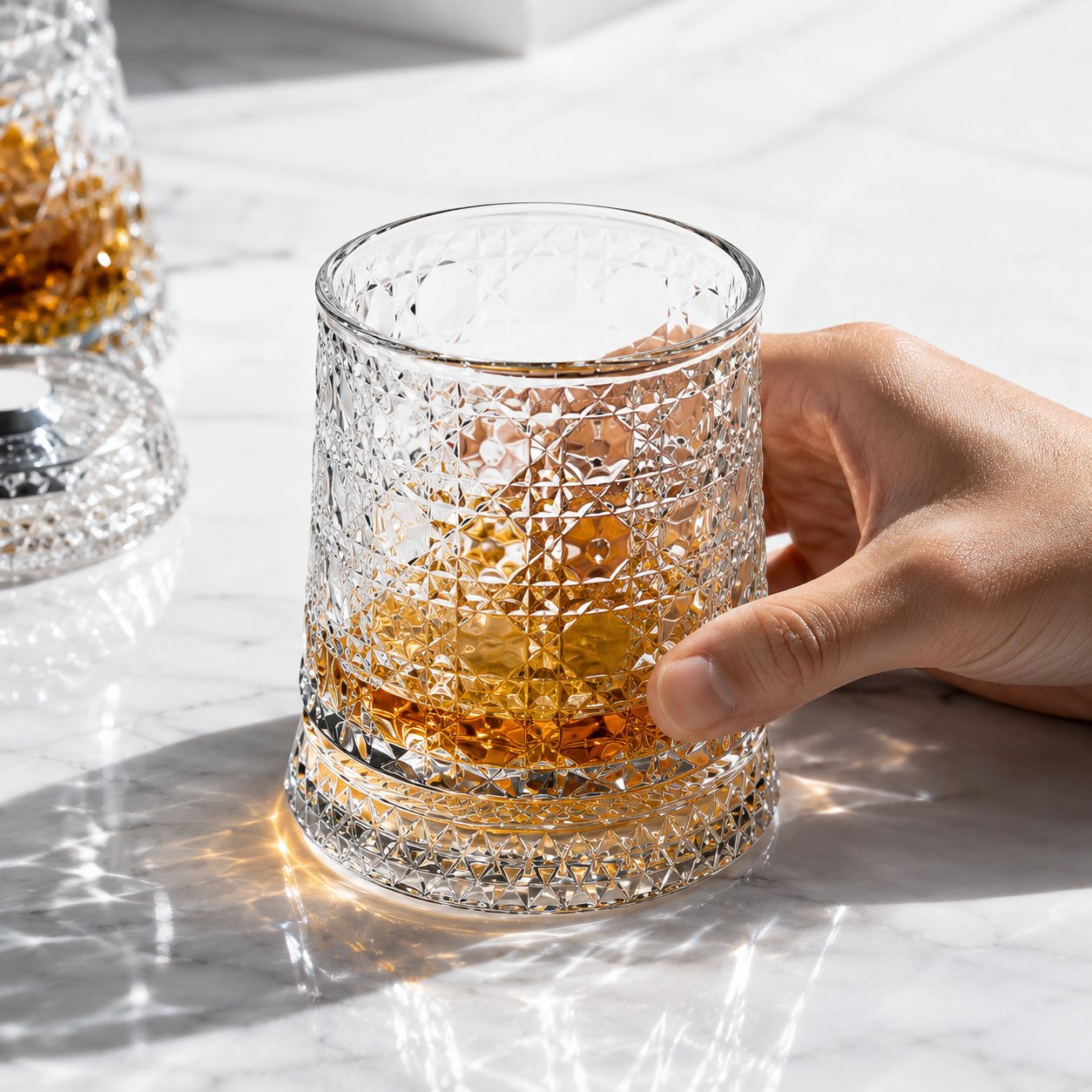 Roundel™ Rotating Whiskey Glass