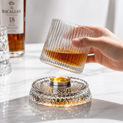 Roundel™ Rotating Whiskey Glass