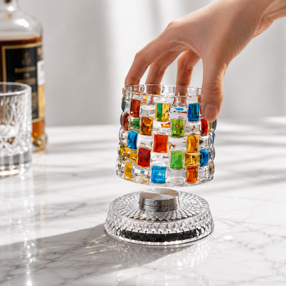 Roundel™ Rotating Whiskey Glass